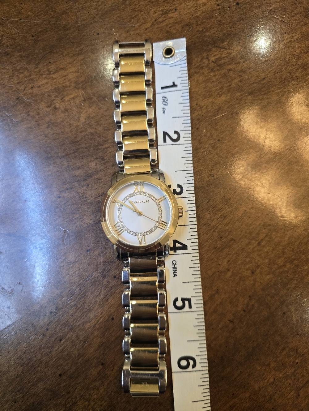 Michael Kors Darci style gold watch Roman numeral crystal - Picture 3 of 4
